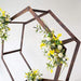 7 ft Hexagon Natural Wood Wedding Arch Backdrop Stand - Dark Brown BKDP_STNDHEX2_DKBN