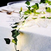 7 ft LED Ivy Leaf Garland Battery Operated Fairy Lights - Green LEDSTR_ARTI_007_CLR