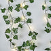 7 ft LED Ivy Leaf Garland Battery Operated Fairy Lights - Green LEDSTR_ARTI_007_CLR