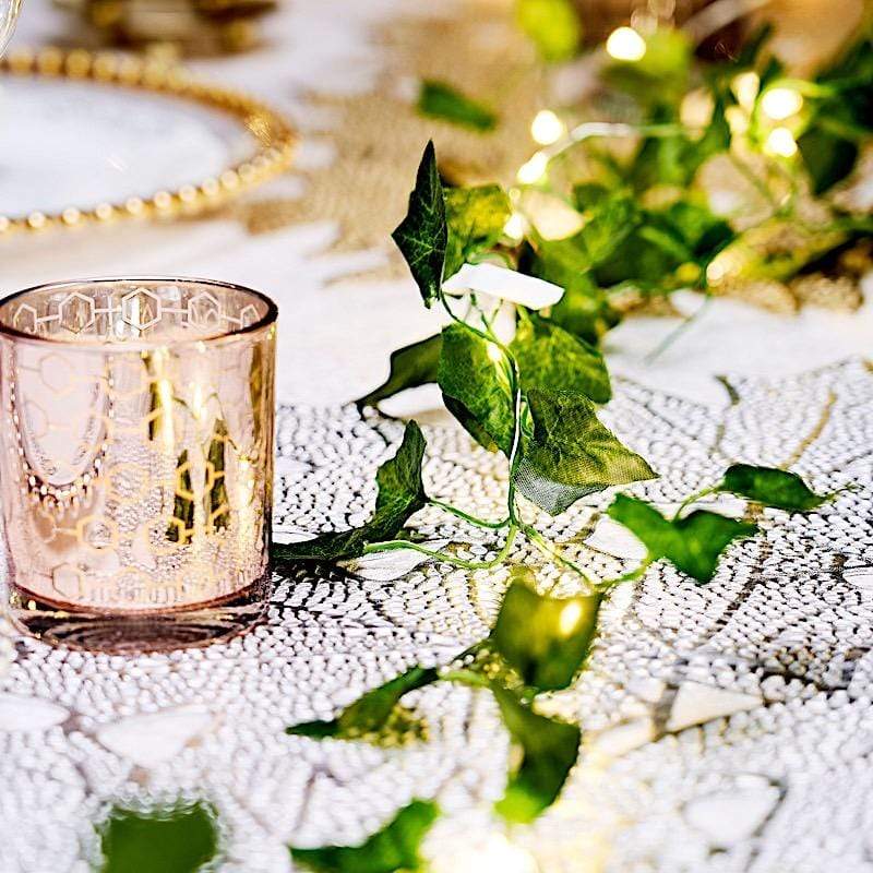 7 ft LED Ivy Leaf Garland Battery Operated Fairy Lights - Green LEDSTR_ARTI_007_CLR