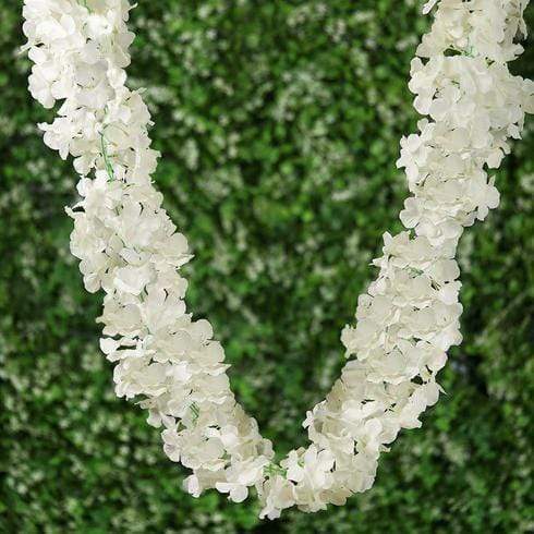 7 ft long 3D Chain Silk Hydrangea Garland
