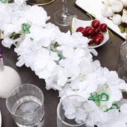 7 ft long 3D Chain Silk Hydrangea Garland