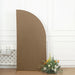 7 ft x 3 ft Matte Fitted Spandex Half Moon Wedding Arch Backdrop Stand Cover