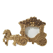 7" Picture Frame Horse Carriage Design Wedding Favors - Gold FAV_FRM_005_GOLD