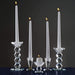 7" tall Glass Crystal Candle Holder Candlestick - Clear CHDLR_GLAS_002