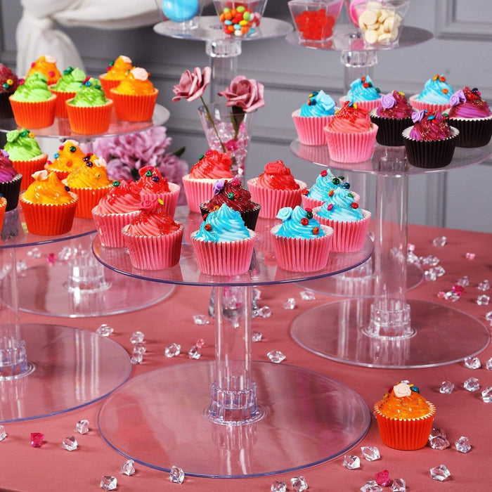 7 Tiers Clear Wedding Party Cup CAKE Stand Set Supply CAKE_STND_7T_3