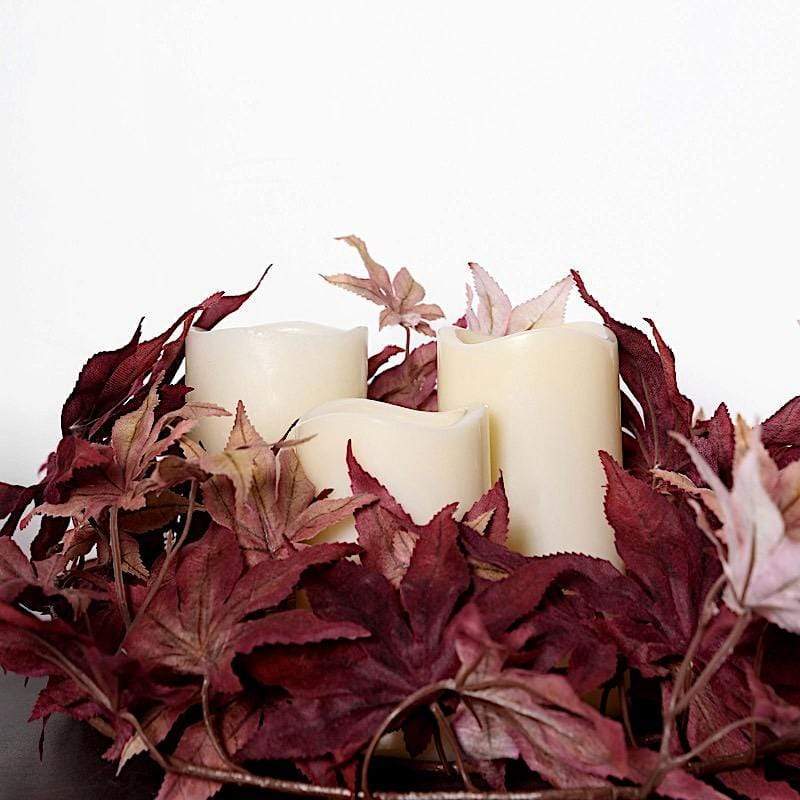 70" Artificial Fall Maple Leaf Garland Faux Autumn Leaves