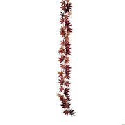 70" Artificial Fall Maple Leaf Garland Faux Autumn Leaves ARTI_GRLD_MAPL01_BURG