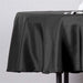 70" Polyester Round Tablecloth Wedding Party Table Linens - Black TAB_70_BLK_POLY