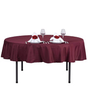 70" Polyester Round Tablecloth Wedding Party Table Linens - Burgundy TAB_70_BURG_POLY