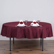 70" Polyester Round Tablecloth Wedding Party Table Linens - Burgundy TAB_70_BURG_POLY