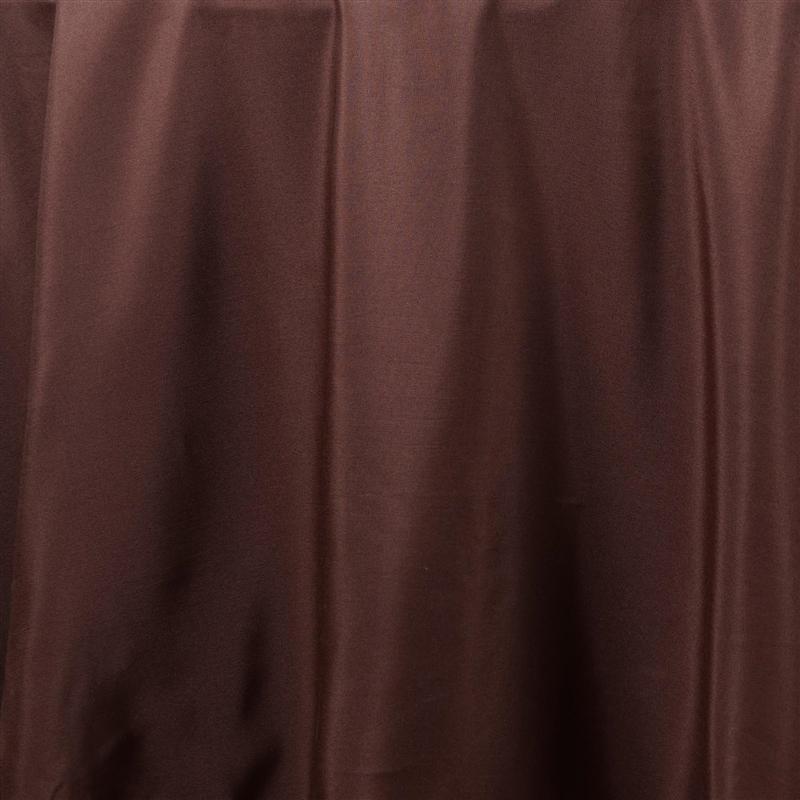 70" Polyester Round Tablecloth Wedding Party Table Linens - Chocolate Brown TAB_70_CHOC_POLY