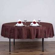 70" Polyester Round Tablecloth Wedding Party Table Linens - Chocolate Brown TAB_70_CHOC_POLY