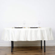 70" Polyester Round Tablecloth Wedding Party Table Linens - Ivory TAB_70_IVR_POLY