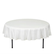 70" Polyester Round Tablecloth Wedding Party Table Linens - Ivory TAB_70_IVR_POLY