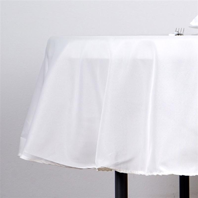 70" Polyester Round Tablecloth Wedding Party Table Linens - Ivory TAB_70_IVR_POLY