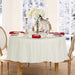 70" Polyester Round Tablecloth Wedding Party Table Linens - Ivory TAB_70_IVR_POLY