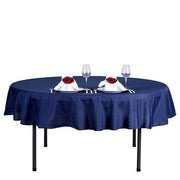 70" Polyester Round Tablecloth Wedding Party Table Linens - Navy Blue TAB_70_NAVY_POLY