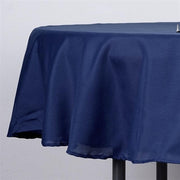 70" Polyester Round Tablecloth Wedding Party Table Linens - Navy Blue TAB_70_NAVY_POLY