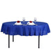 70" Polyester Round Tablecloth Wedding Party Table Linens - Royal Blue TAB_70_ROY_POLY