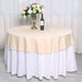 70" Polyester Round Tablecloth Wedding Party Table Linens - Beige TAB_70_081_POLY