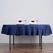 70" Polyester Round Tablecloth Wedding Party Table Linens - Navy Blue TAB_70_NAVY_POLY