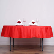 70" Polyester Round Tablecloth Wedding Party Table Linens - Red TAB_70_RED_POLY