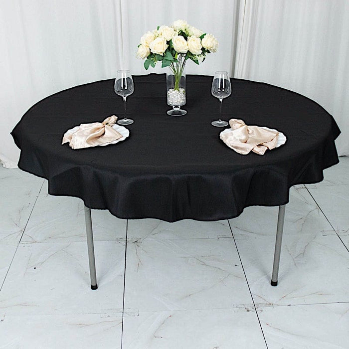 70" Premium Polyester Round Tablecloth Wedding Party Table Linens