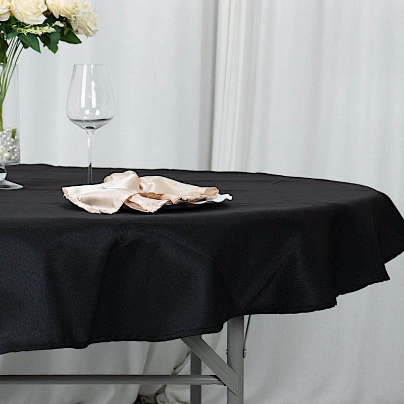 70" Premium Polyester Round Tablecloth Wedding Party Table Linens