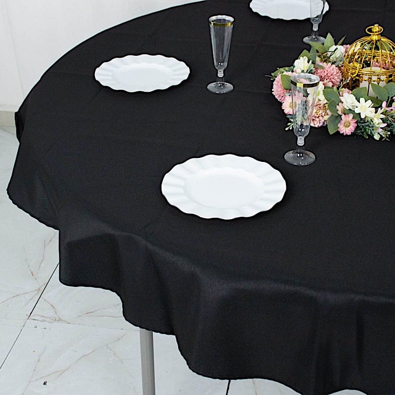 70" Premium Polyester Round Tablecloth Wedding Party Table Linens