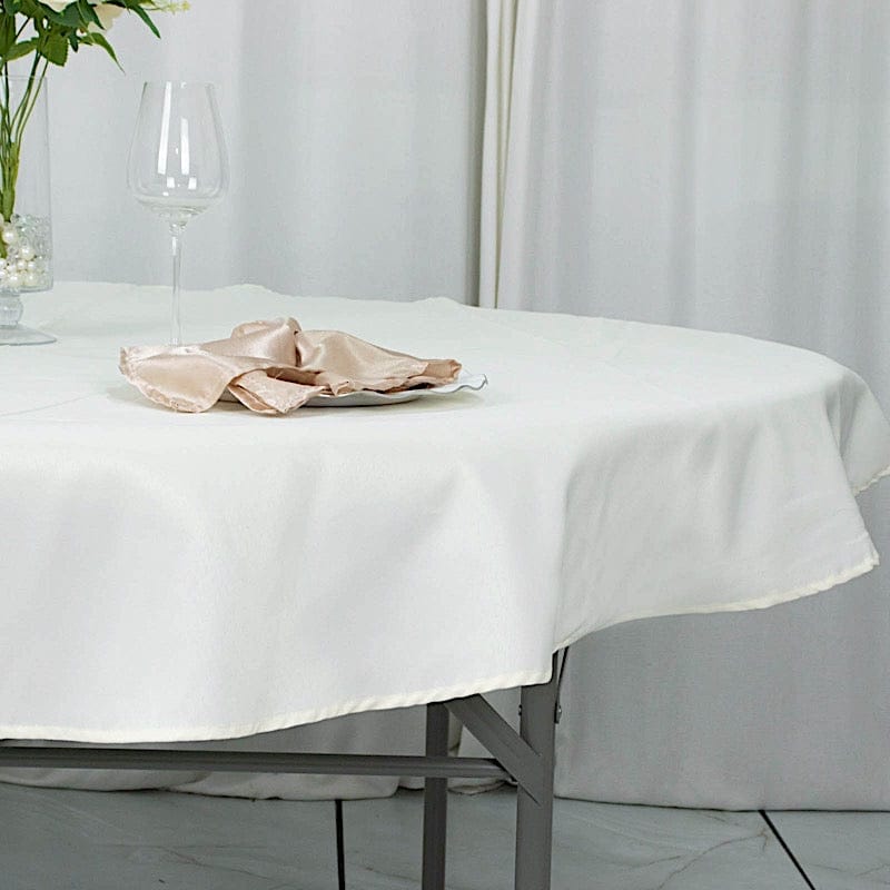70" Premium Polyester Round Tablecloth Wedding Party Table Linens