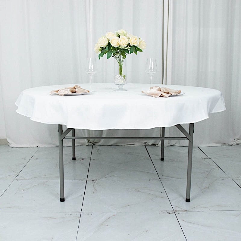70" Premium Polyester Round Tablecloth Wedding Party Table Linens