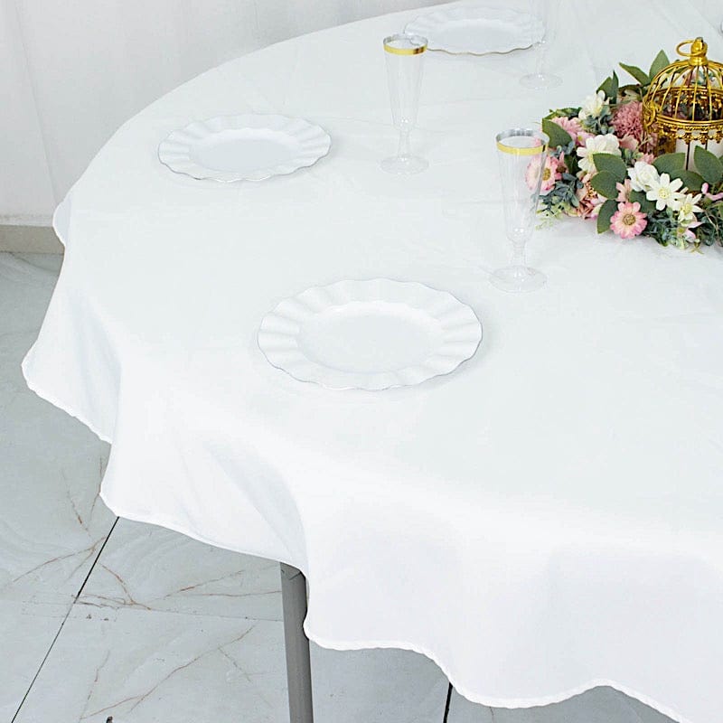70" Premium Polyester Round Tablecloth Wedding Party Table Linens