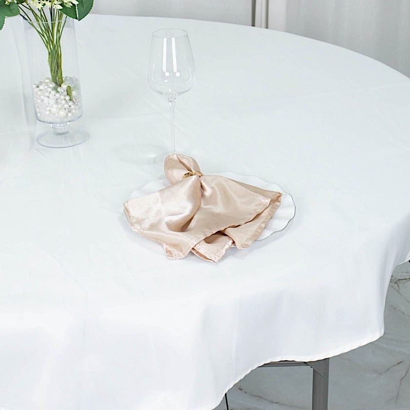 70" Premium Polyester Round Tablecloth Wedding Party Table Linens