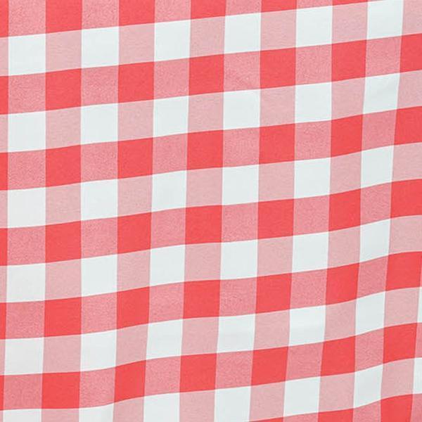 70" x 70" Checkered Gingham Polyester Tablecloth
