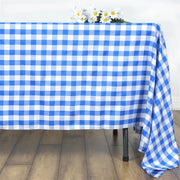 70" x 70" Checkered Gingham Polyester Tablecloth