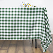 70" x 70" Checkered Gingham Polyester Tablecloth