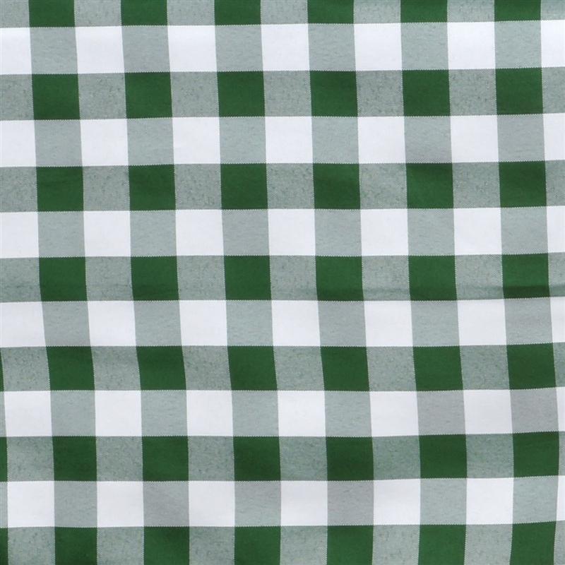 70" x 70" Checkered Gingham Polyester Tablecloth