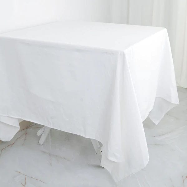 70" x 70" Cotton Square Tablecloth Wedding Linen