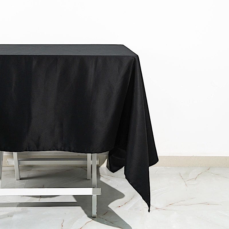 70" x 70" High Quality Cotton Square Tablecloth TAB_COT_7070_BLK