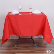 70" x 70" Polyester Square Tablecloth