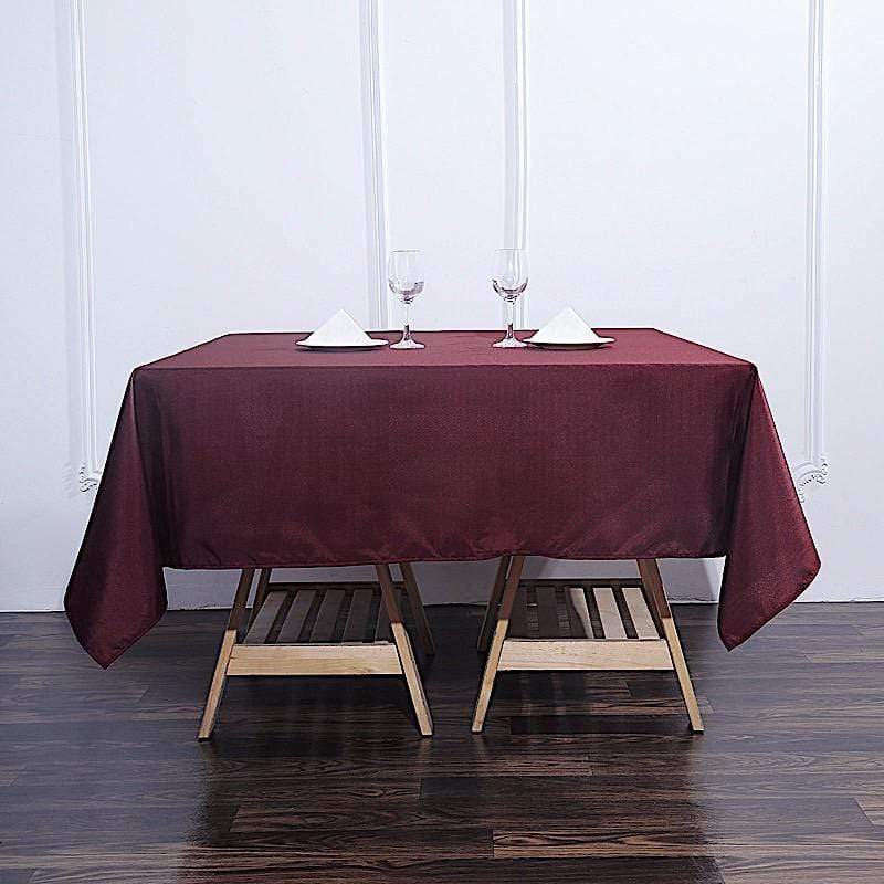70" x 70" Polyester Square Tablecloth TAB_SQUR_70_BURG_POLY