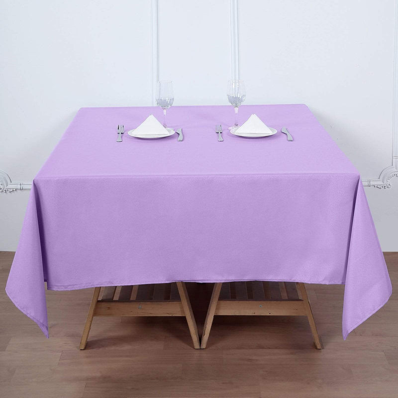 70" x 70" Polyester Square Tablecloth TAB_SQUR_70_LAV_POLY