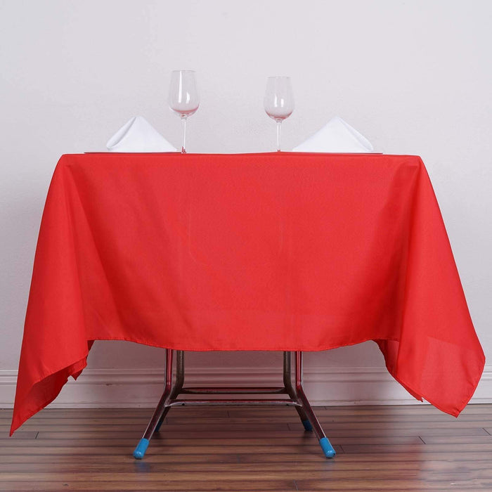 70" x 70" Polyester Square Tablecloth TAB_SQUR_70_RED_POLY