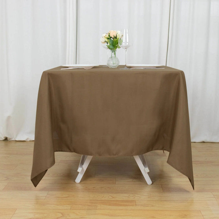 70" x 70" Polyester Square Tablecloth TAB_SQUR_70_TAUP_POLY