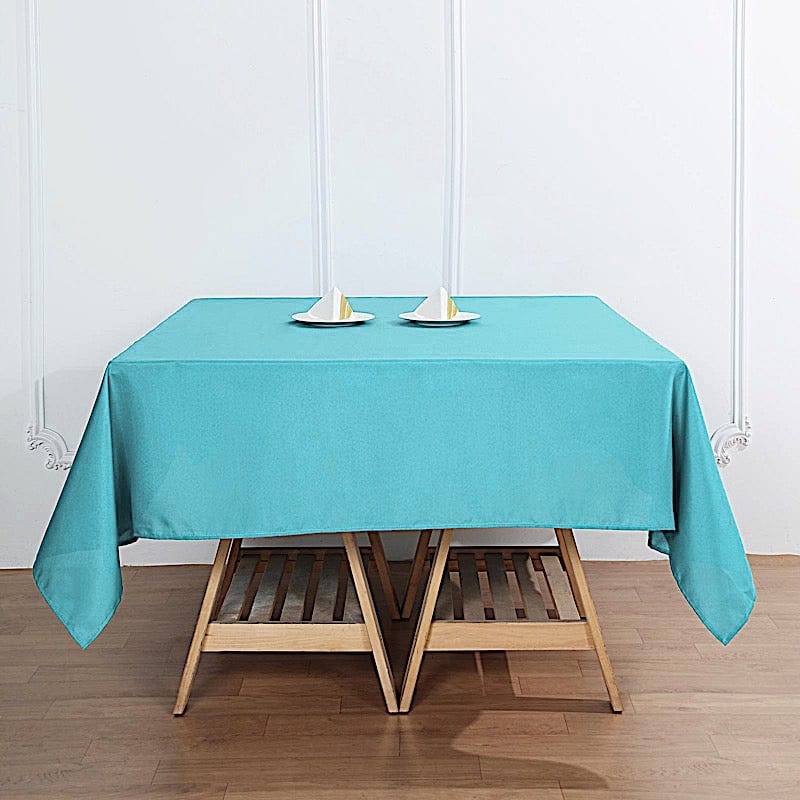 70" x 70" Polyester Square Tablecloth TAB_SQUR_70_TURQ_POLY