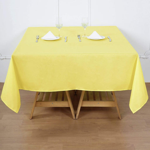 70" x 70" Polyester Square Tablecloth TAB_SQUR_70_YEL_POLY