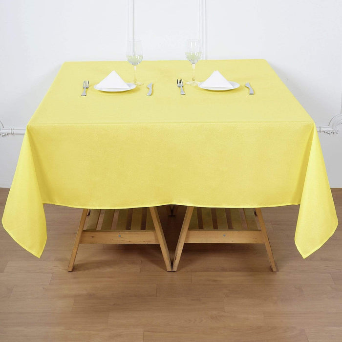 70" x 70" Polyester Square Tablecloth TAB_SQUR_70_YEL_POLY