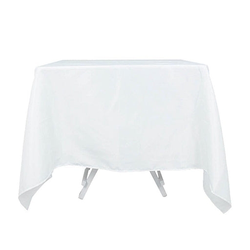 70" x 70" Premium Polyester Square Tablecloth TAB_SQUR_70_WHT_PRM