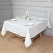 70" x 70" Square Disposable Airlaid Paper Tablecloth - White TAB_DSP_001_7070_WHT